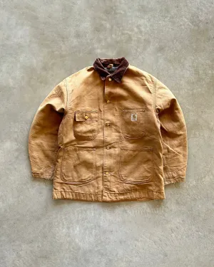 1970s Carhartt Chore Jacket (L) Ergonomic Fit RibbedKnitCollar