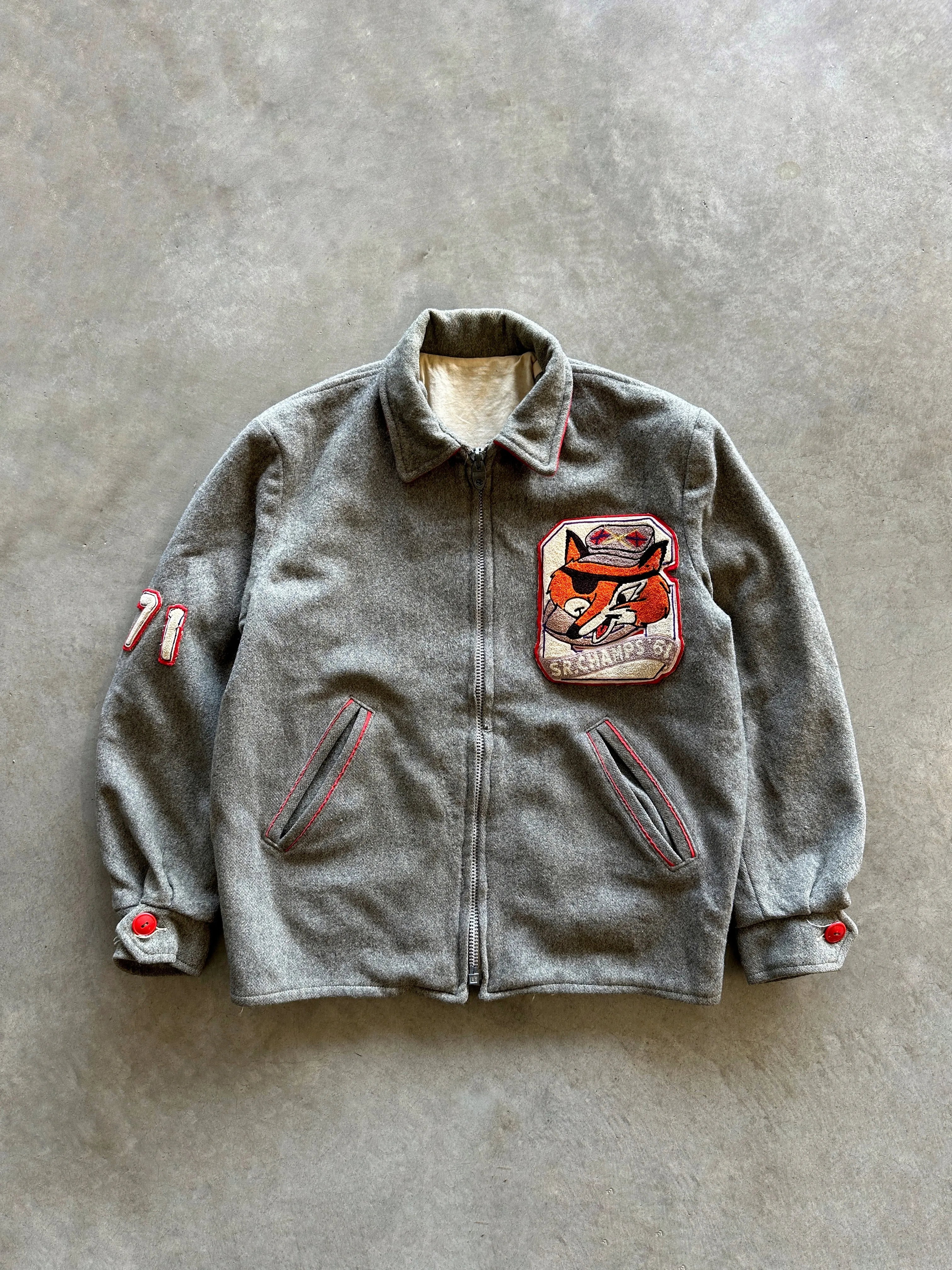 1970s S.R Champs varsity jacket (M) Quick Dry Performance Simple Urban Layer