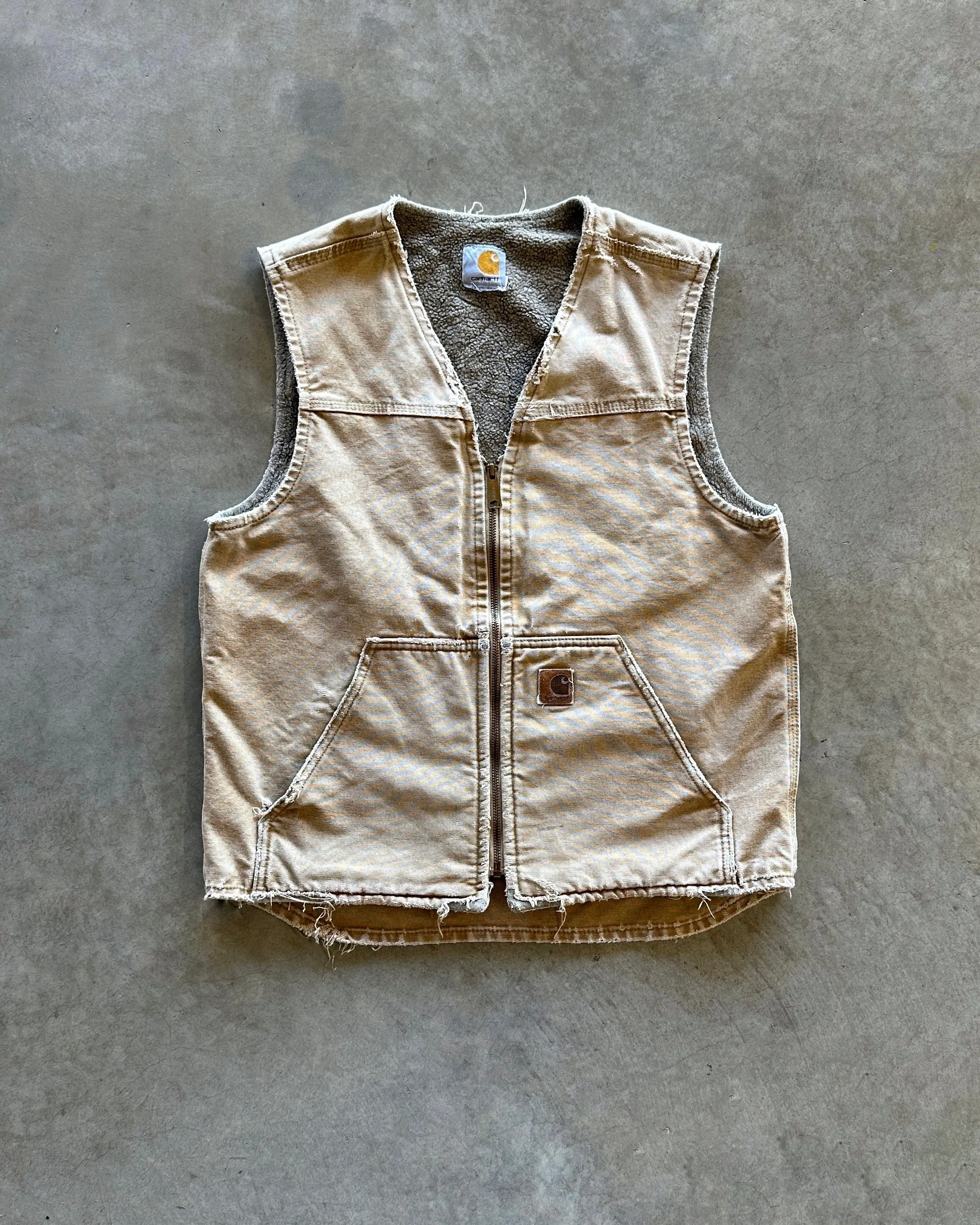 1990s Carhartt Vest (M) Smooth Zipper Glides Stretch Comfort Fit
