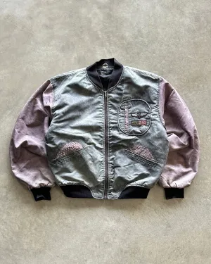 Compression Fit 1990s MA1 bomber jacket (L)