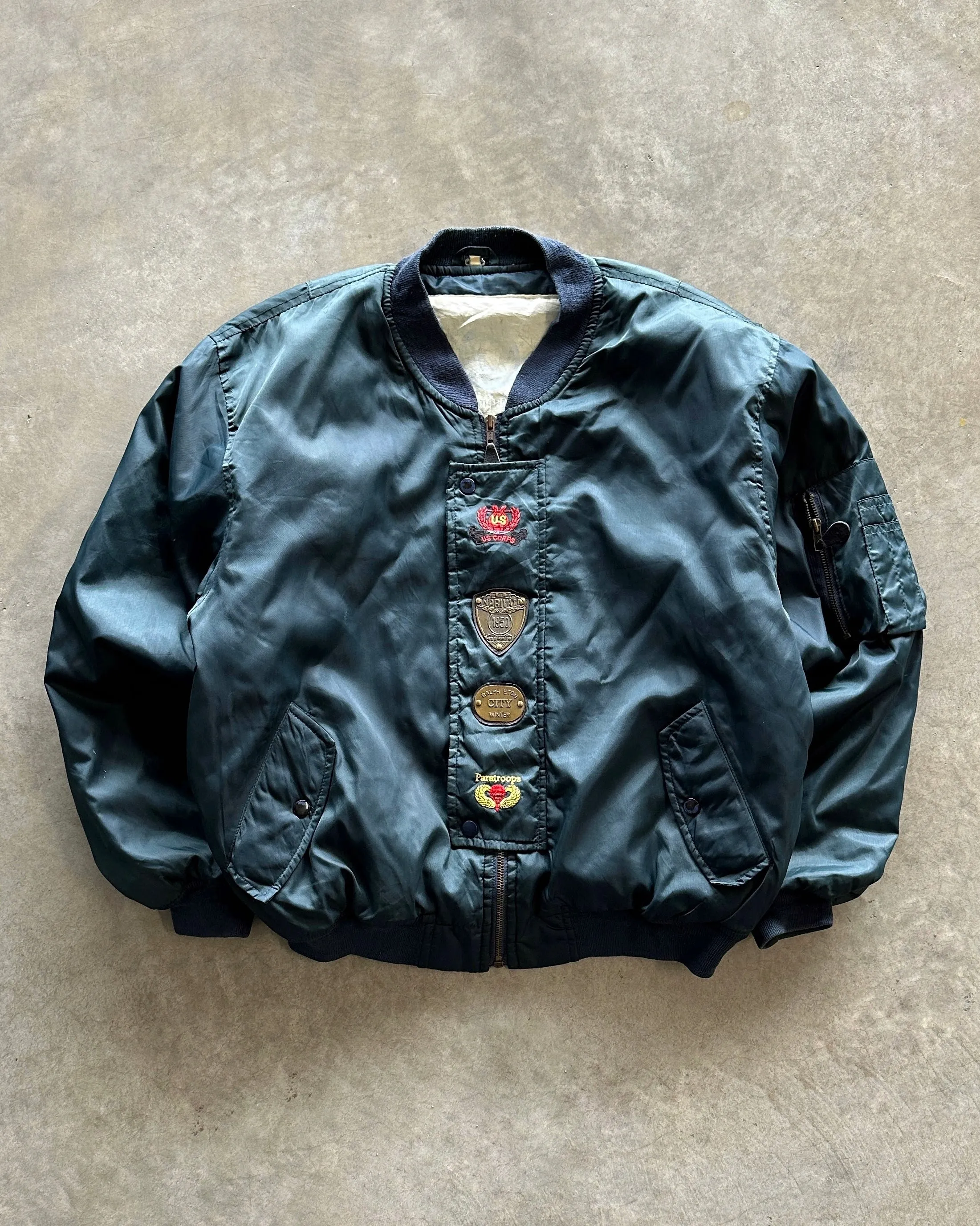 Durable Fabric 1990s US corps MA1 bomber (L)