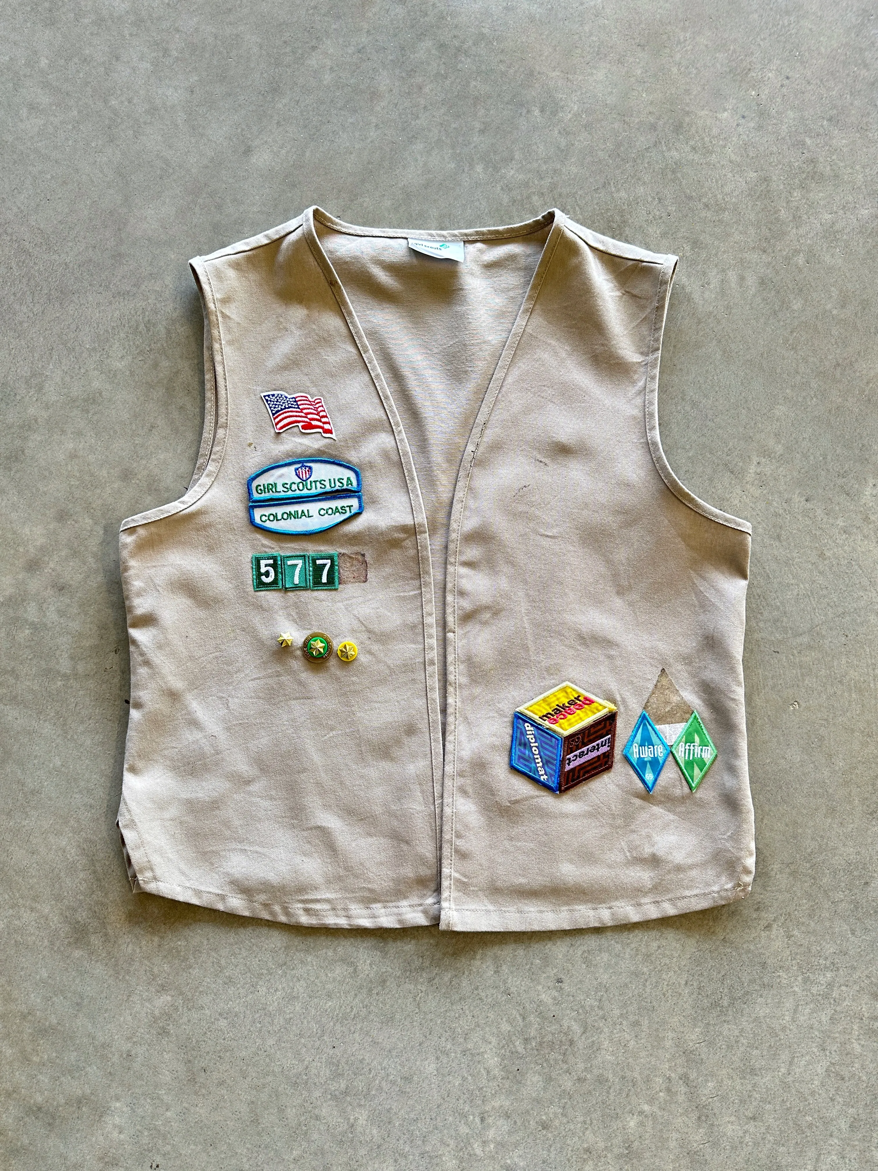 High Collar Options All Season Versatility 2000s scout vest (M)