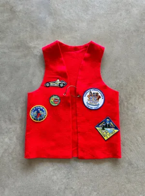 2000s scout vest (S) Oversized Fit Glow In The Dark Trim