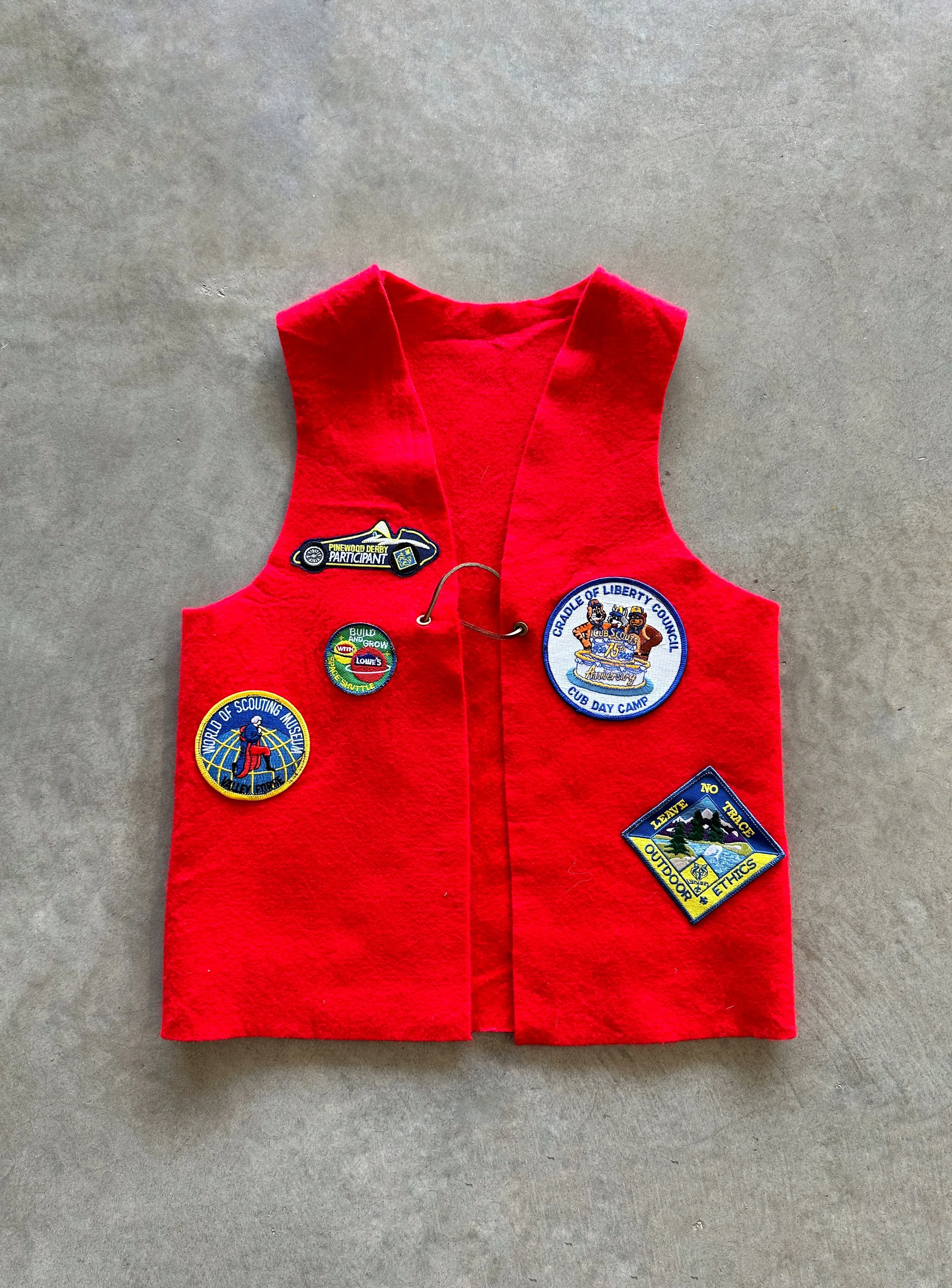 2000s scout vest (S) Oversized Fit Glow In The Dark Trim