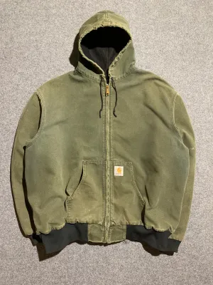 Minimal Detailing Windproof Material 90s Carhartt Active jacket Made in USA (XL)