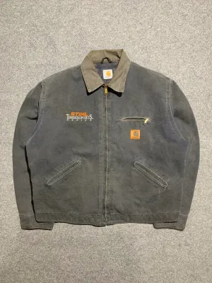 Subtle Design Detail ZipperClosure 90s Carhartt Detroit Jacket Made in USA (XL)