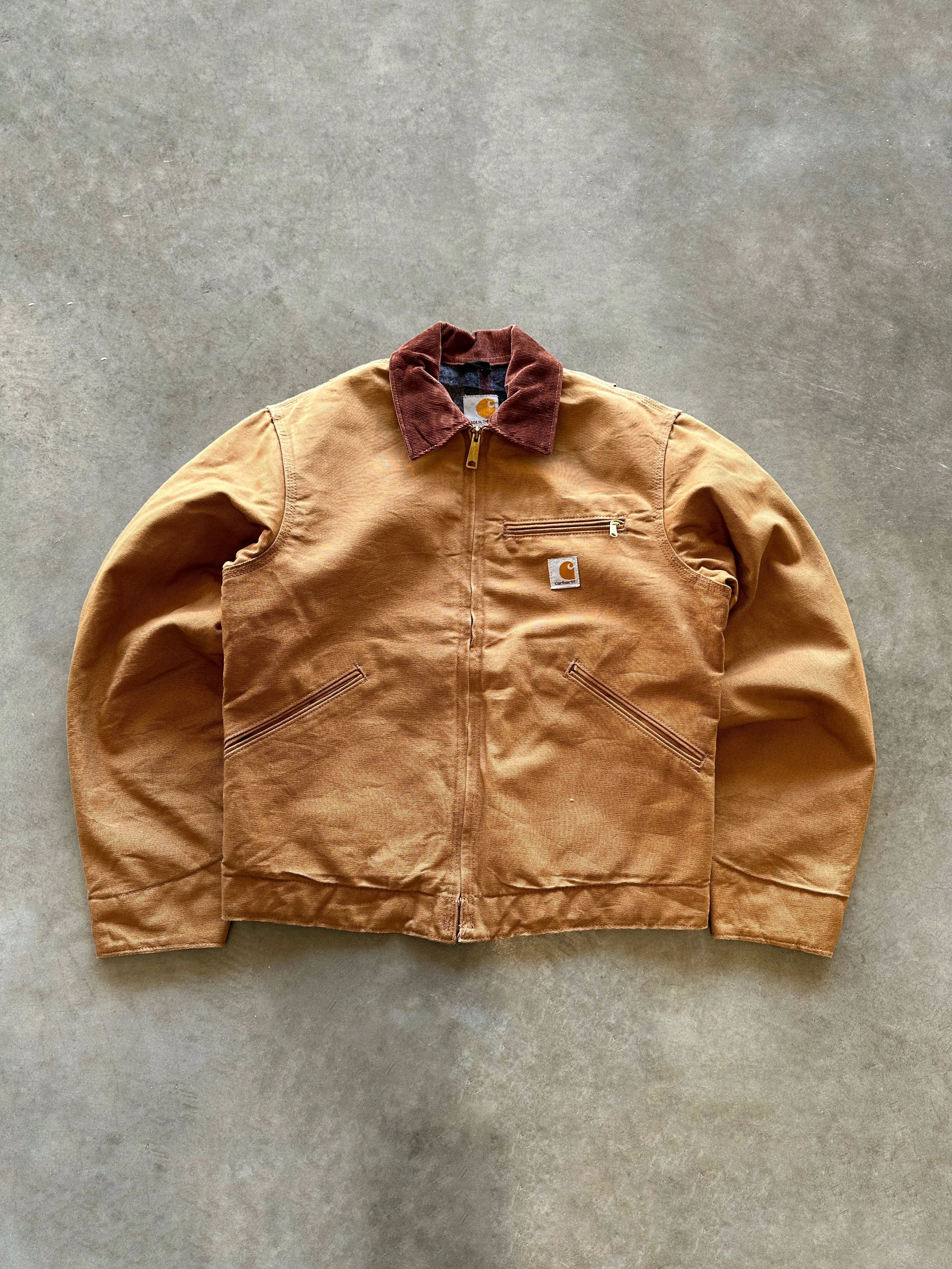 90s Carhartt detroit jacket (S) Flame retardant Sun Protective Fabric
