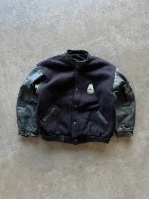 Soft Fleece Lining Casual City 90s ??Nanaimo Clippers?? varsity jacket (S)