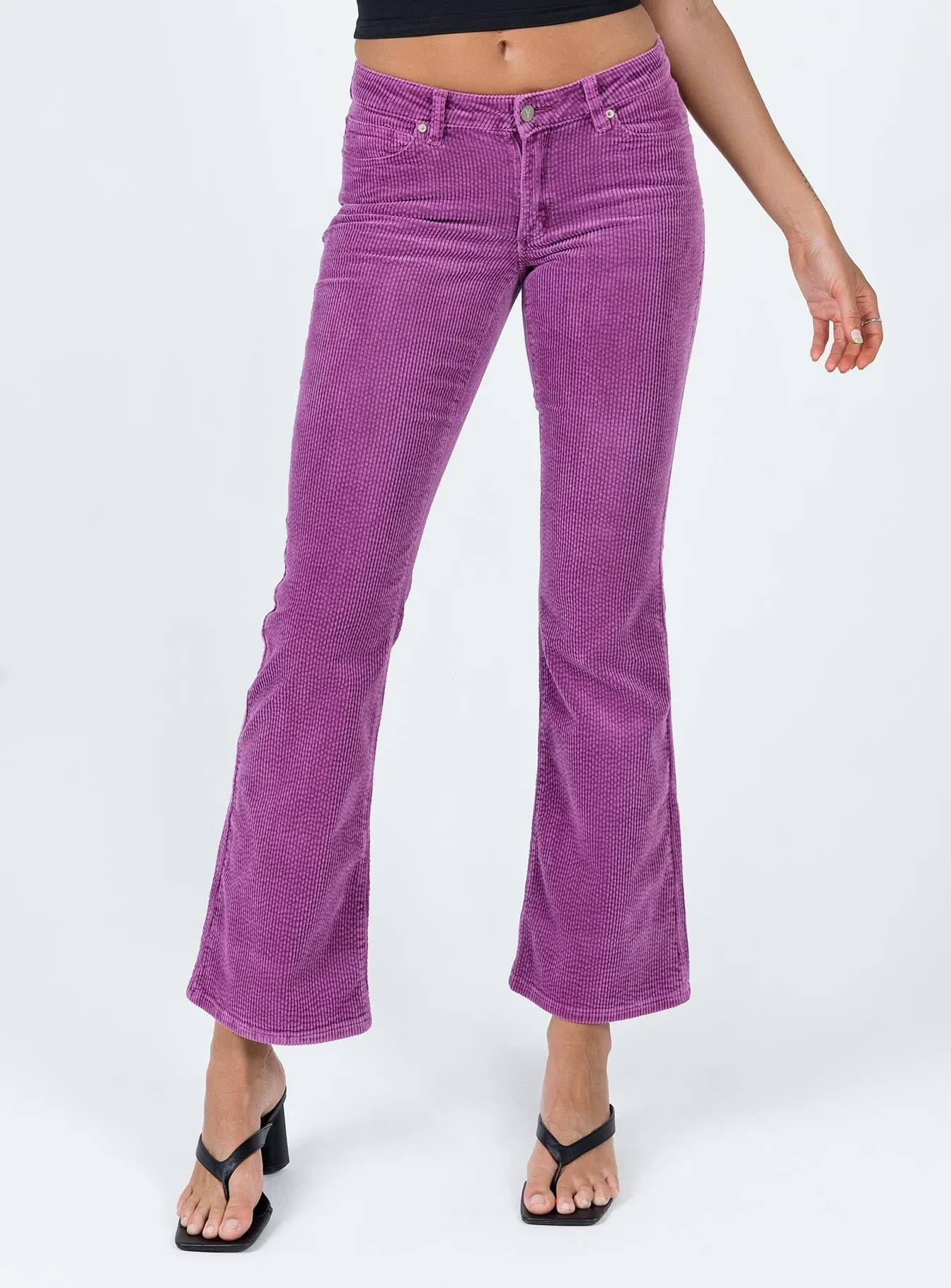 Abrand 99 Low Boot Violet Cord Jeans Purple Office Wear Weekend Warrior Trend Setter