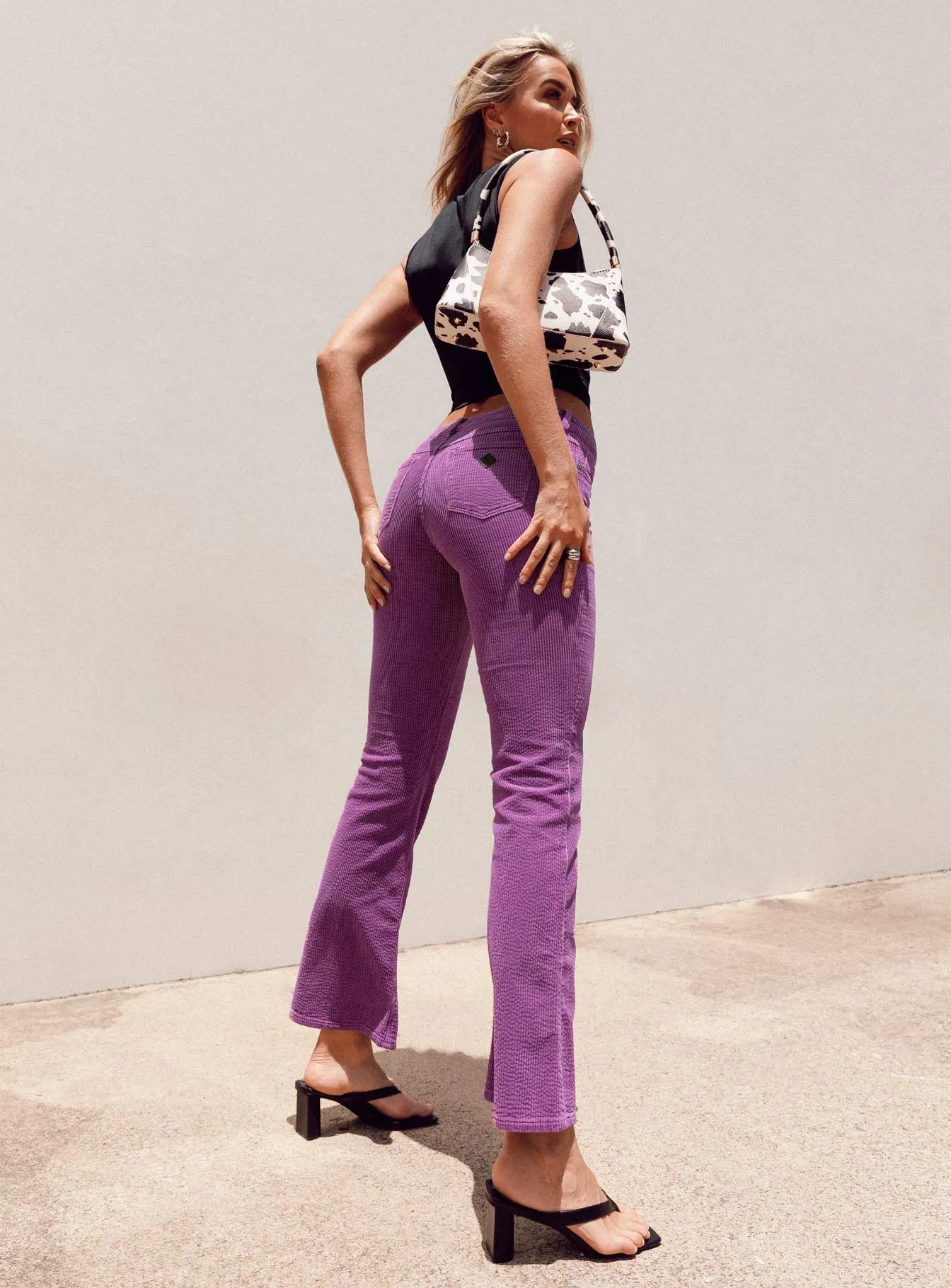 Abrand 99 Low Boot Violet Cord Jeans Purple Trend Setter Home Comfort