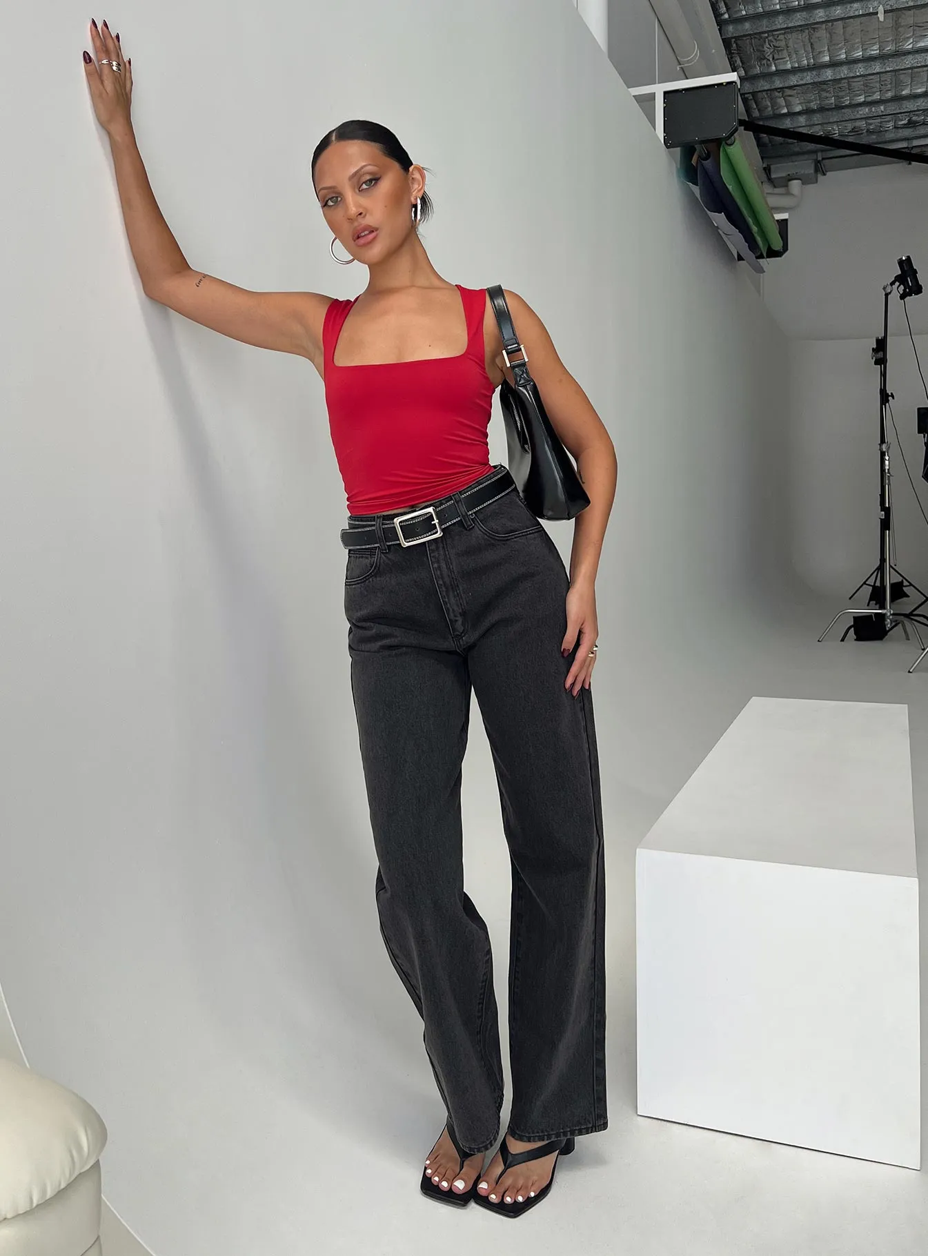 Abrand Carrie Jeans Teri Wash Black Winter Warmth Durable Teen Outfit Bold Urban Explorer