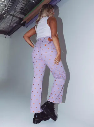 Abrand Dyspnea 94 High & Wide Lilac Heart Everyday Comfort Wear