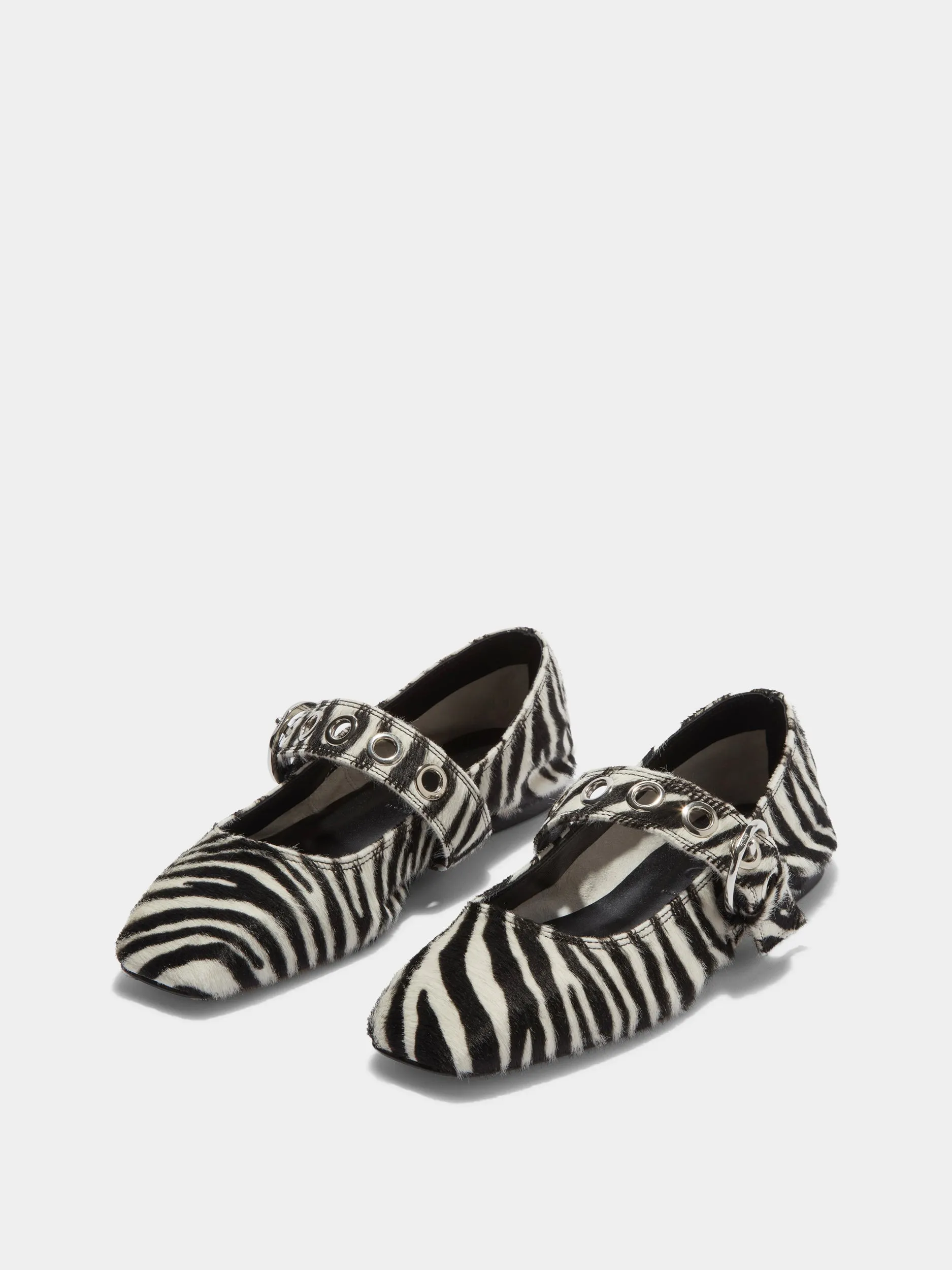 Easy Entry Reinforced Heel Counter Uma Eyelet Ponyhair Mary-Janes