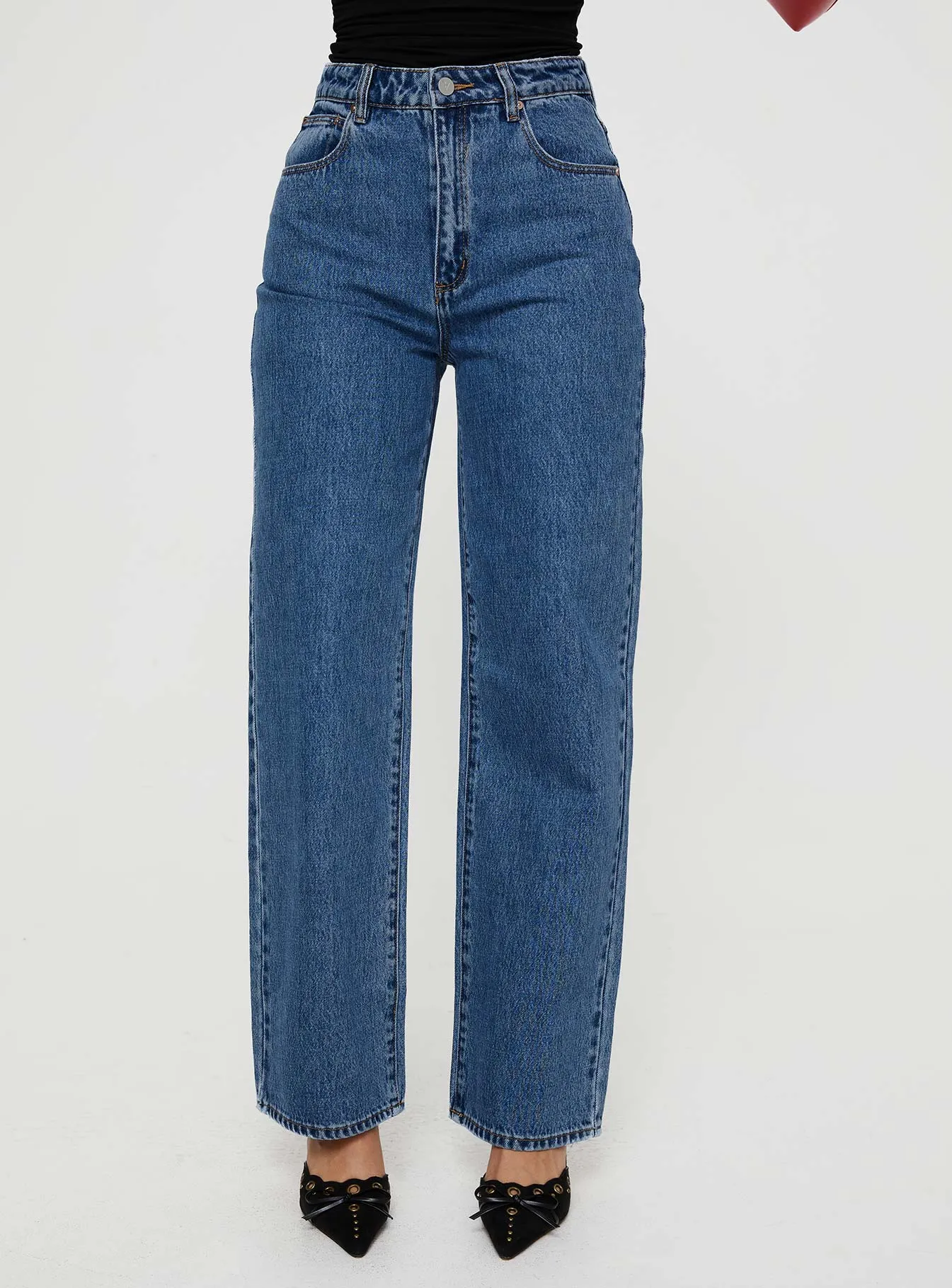 Abrand Carrie Jeans Daria Mid Vintage Blue Clean Fashion Cozy Vibe