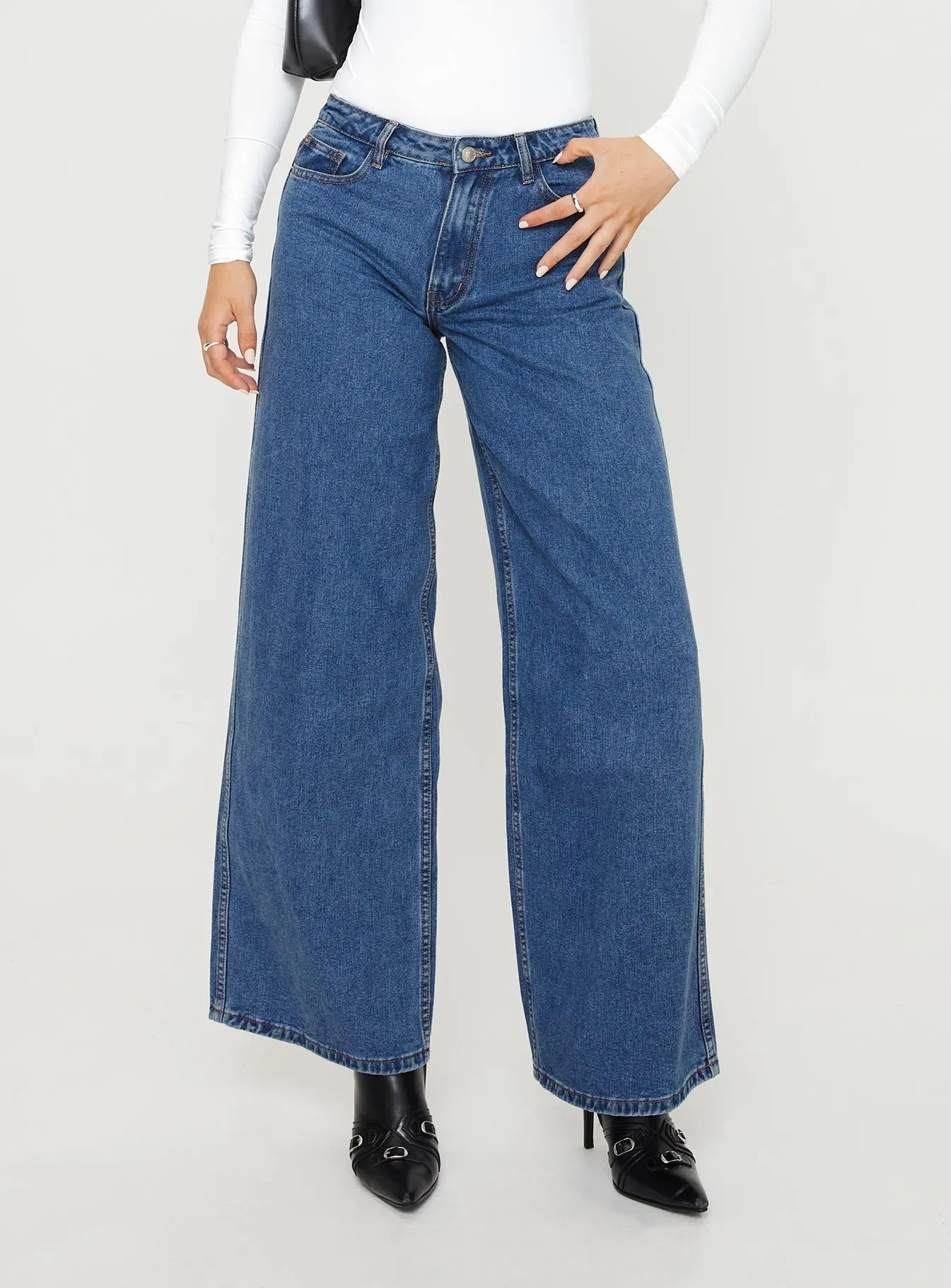 Mid Rise Easy Layering Ramos Low Rise Jeans Denim Tall
