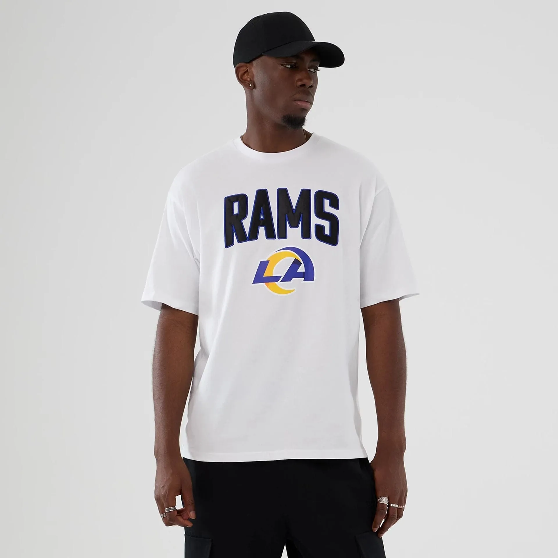 LA Rams NFL International Series Games 2025 White Premium T-Shirt Eco Certified Fiber Reinforced Shoulders