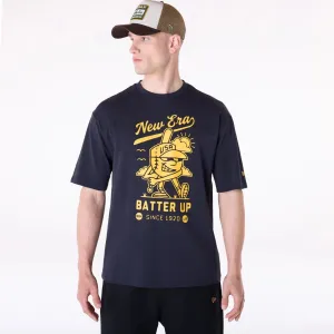 New Era Baseball Graphic Navy T-Shirt Performance Wear Fit