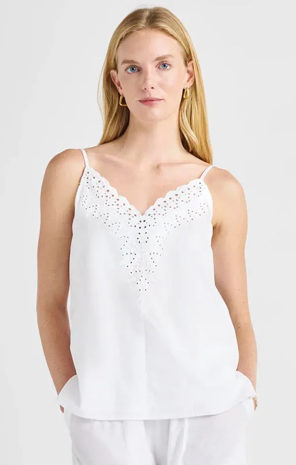 Taylor Eyelet Tank Adjustable drawstring