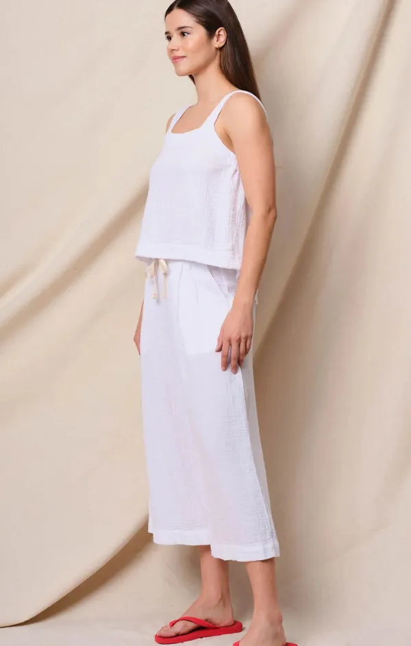 Gauze Culottes HighRiseWaistband