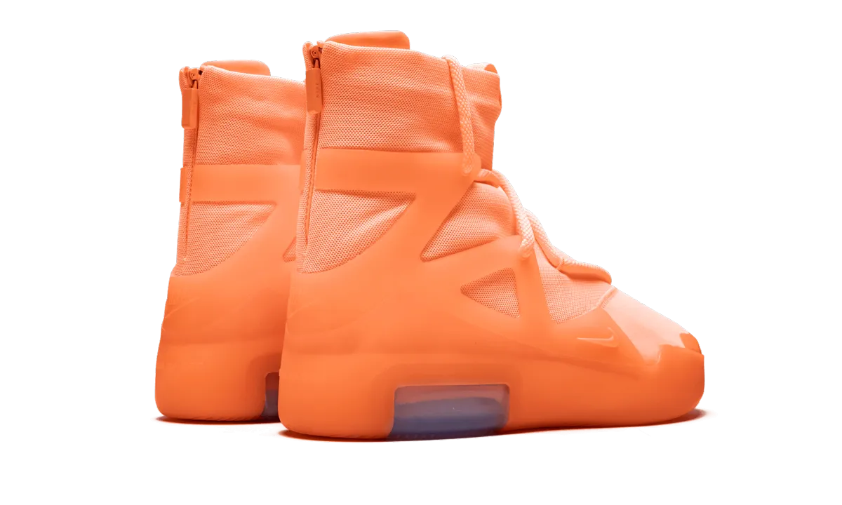 Knee support running on ice shoes Air Fear of God 1 "Orange Pulse"