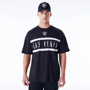 Sustainable Casual Choice Las Vegas Raiders NFL Drop Shoulder Black Drop Shoulder T-Shirt
