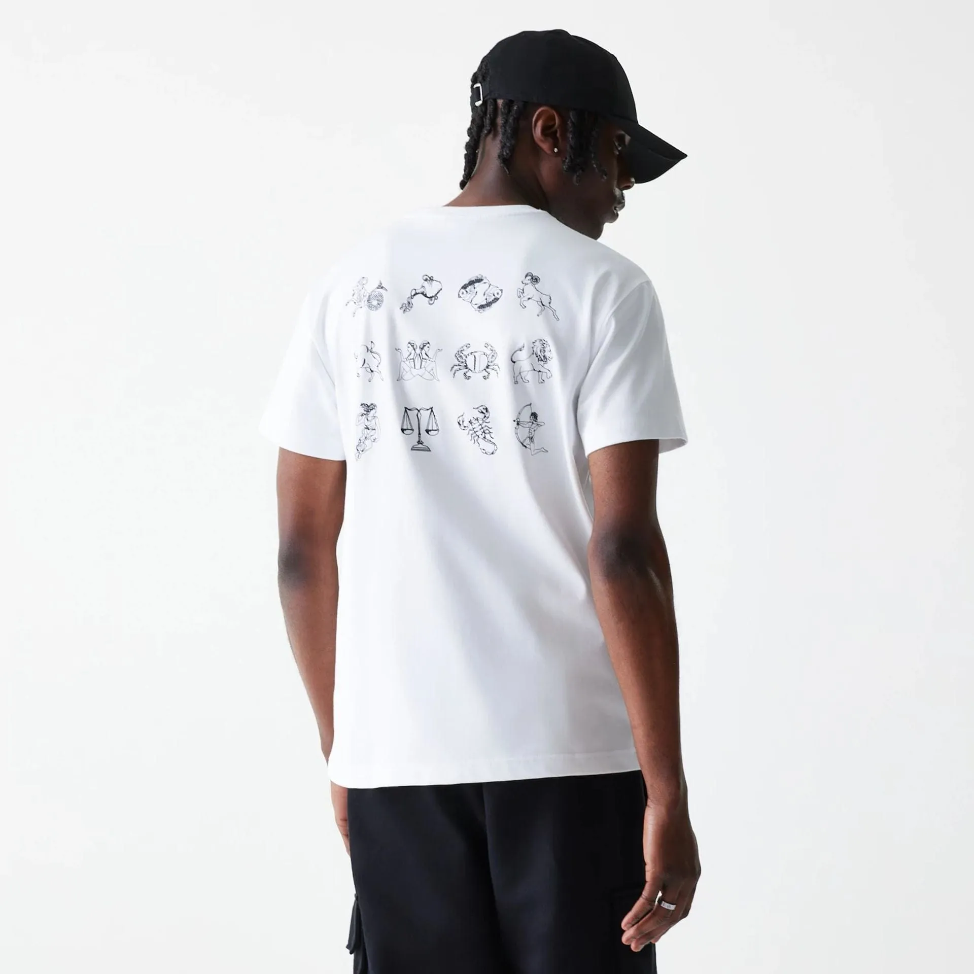 New Era Zodiac White T-Shirt vacation wear Cozy Flex