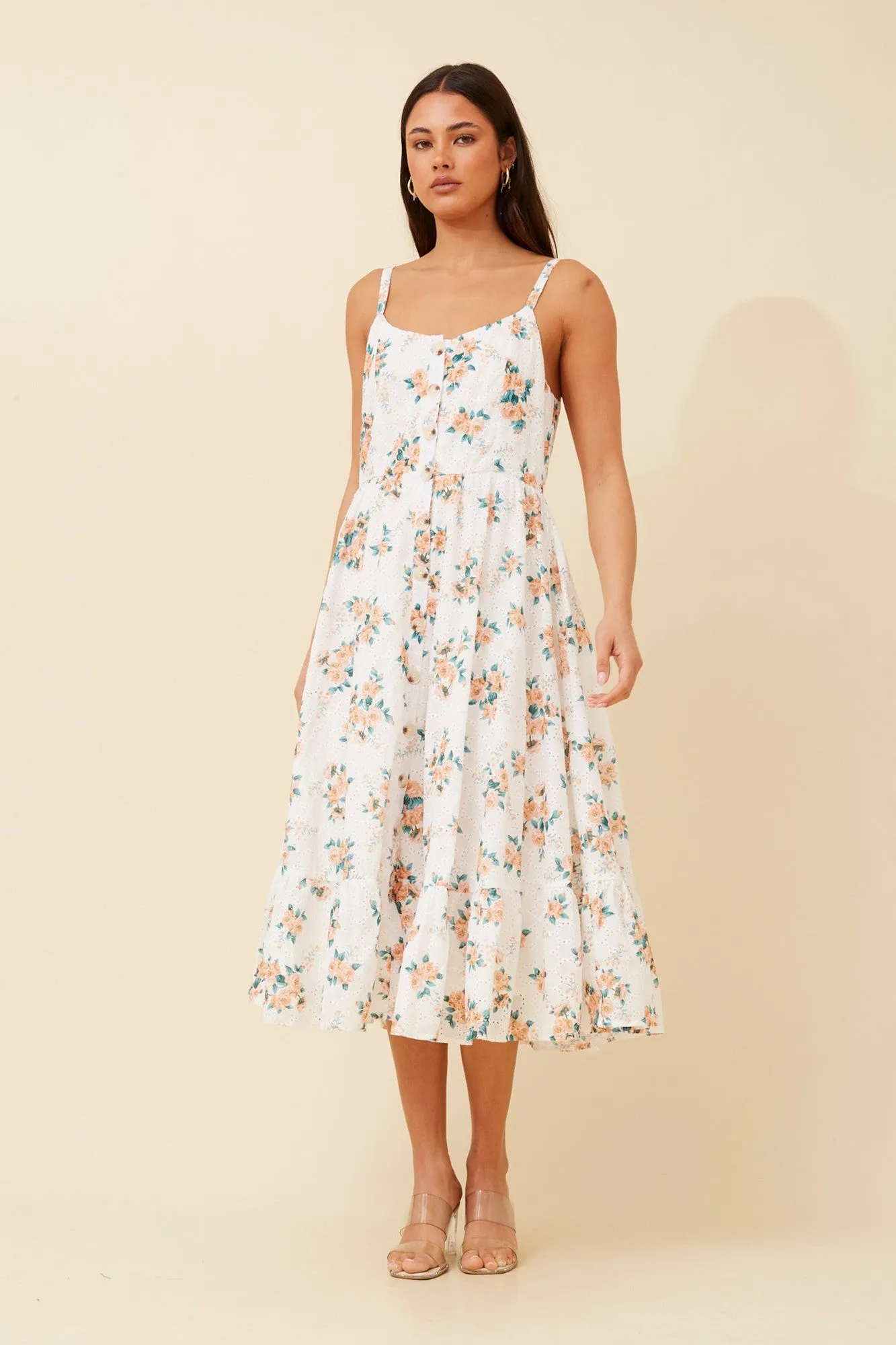 Love Blend AMAR FLORAL MIDI DRESS