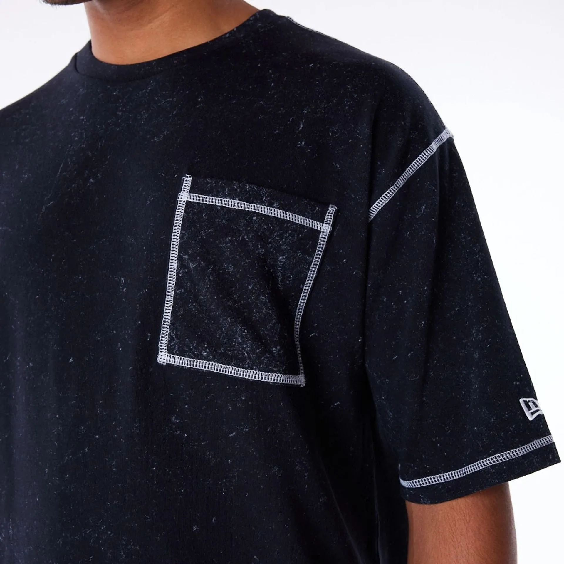 Lightweight Look Summer Wardrobe New Era Wash Black Oversized T-Shirt