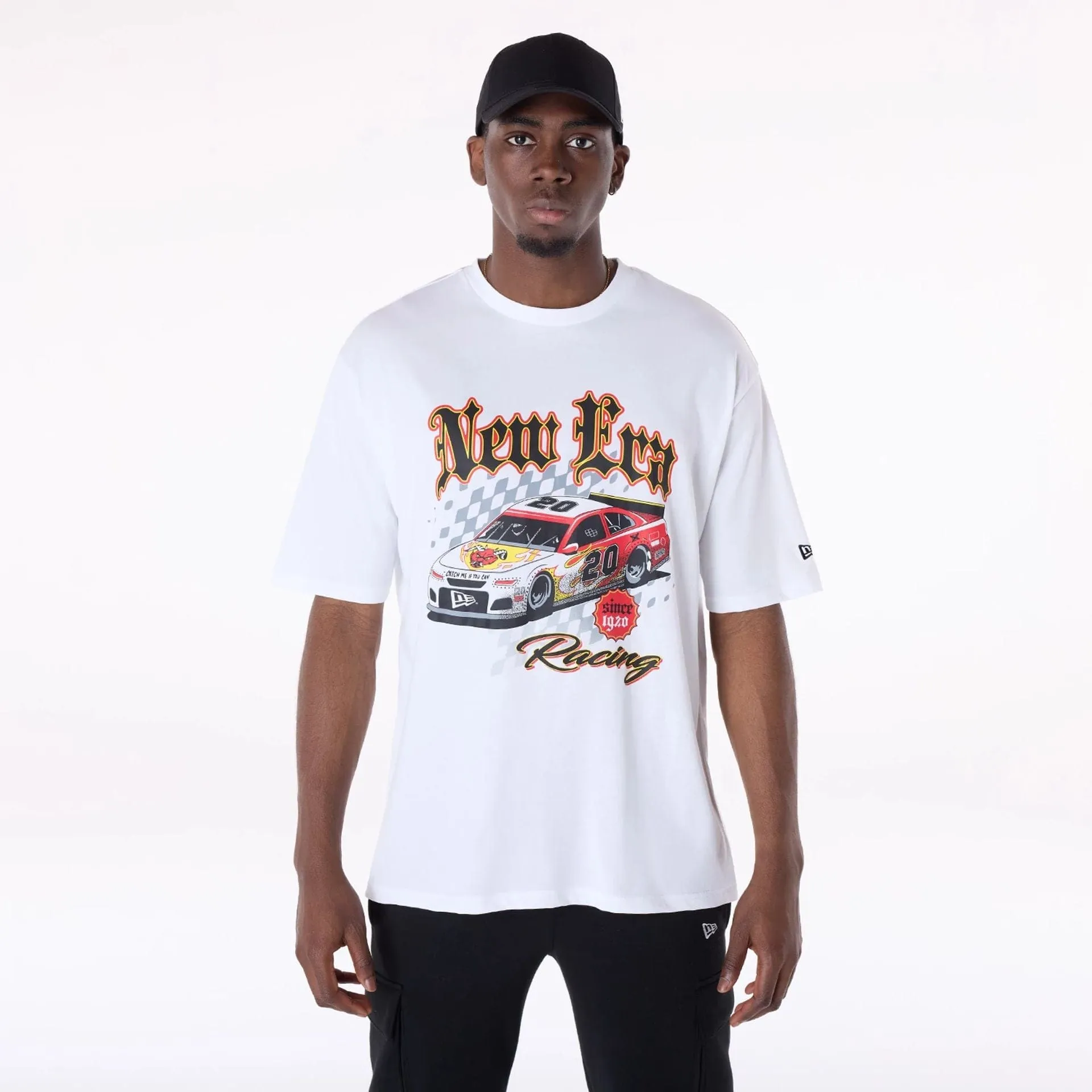 Active Style Trend New Era 1920 Racing White T-Shirt