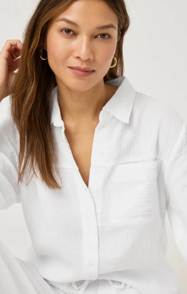 Casual Day Knit Gauze Shirt