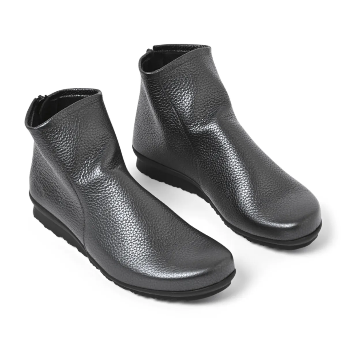 Arche Women's Baryky Grey/Silver Hopi Metal Leather Chic Look