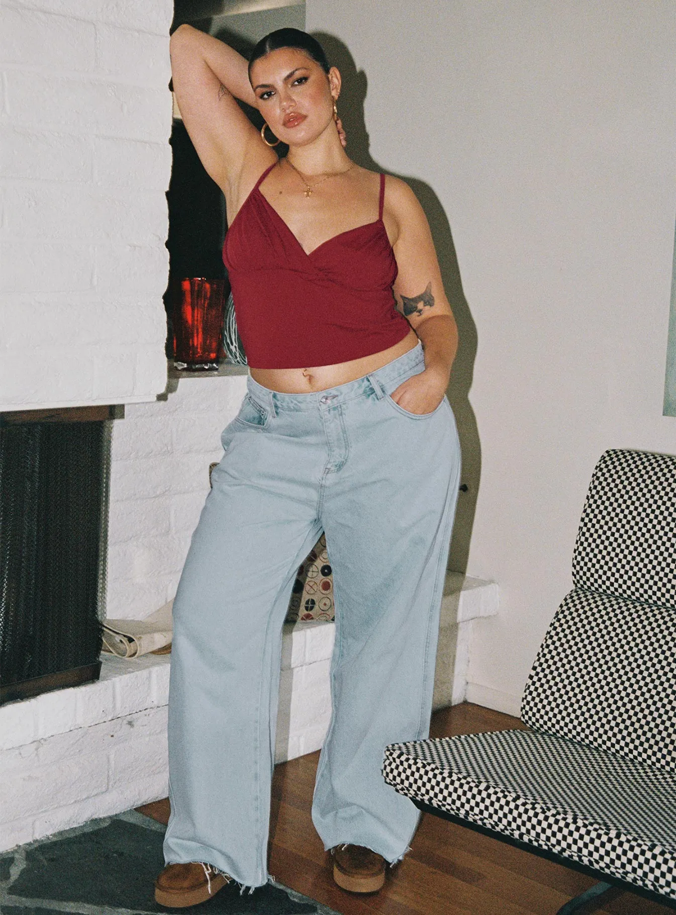 Arlington Straight Leg Denim Jeans Light Wash Curve Quick Matchup Premium Quality