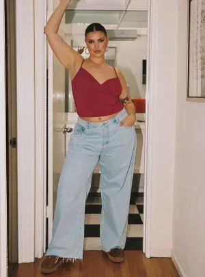 Arlington Straight Leg Denim Jeans Light Wash Curve Non Restrictive Thigh