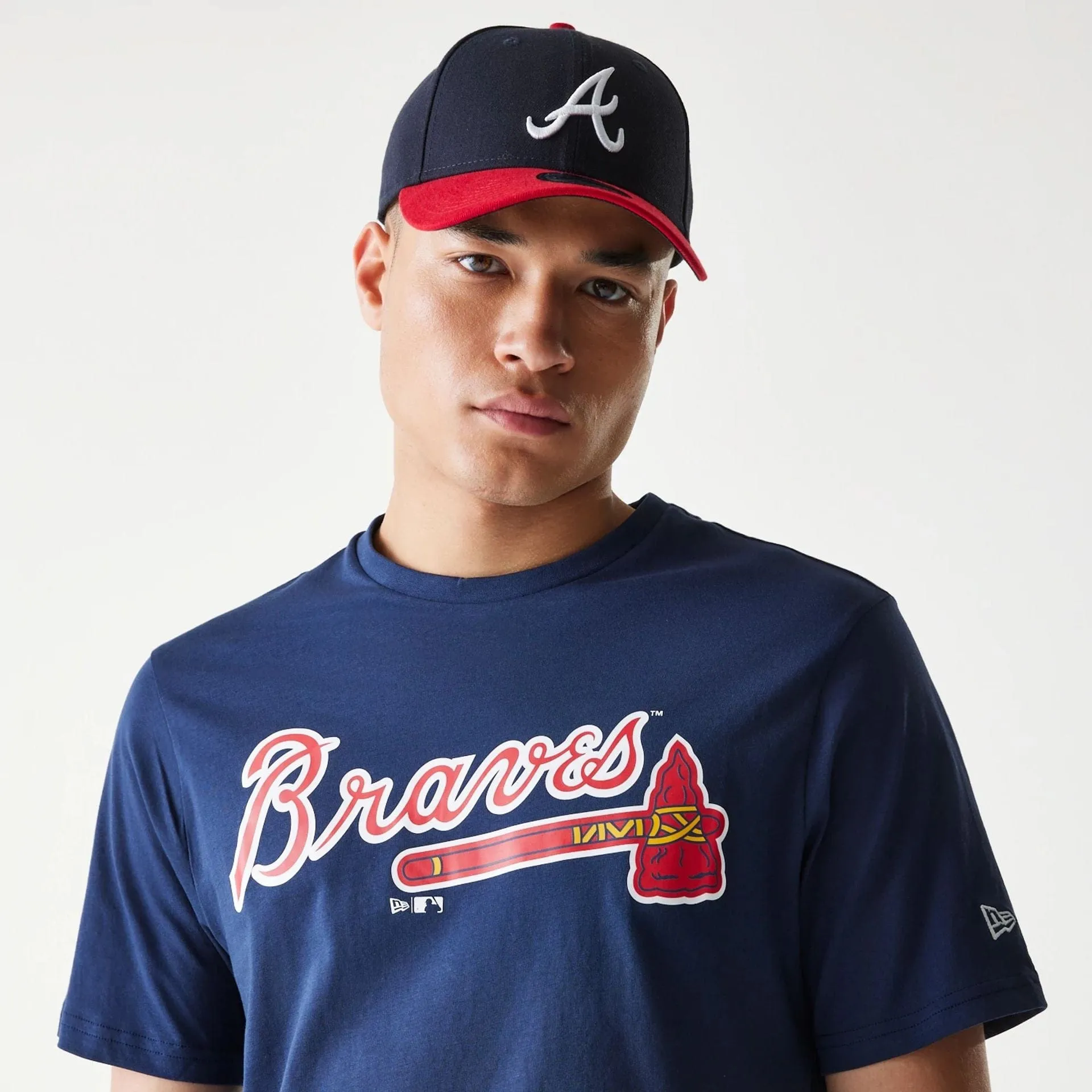 Atlanta Braves MLB Regular Dark Blue T-Shirt LongLastingColor MoistureWickingFabric