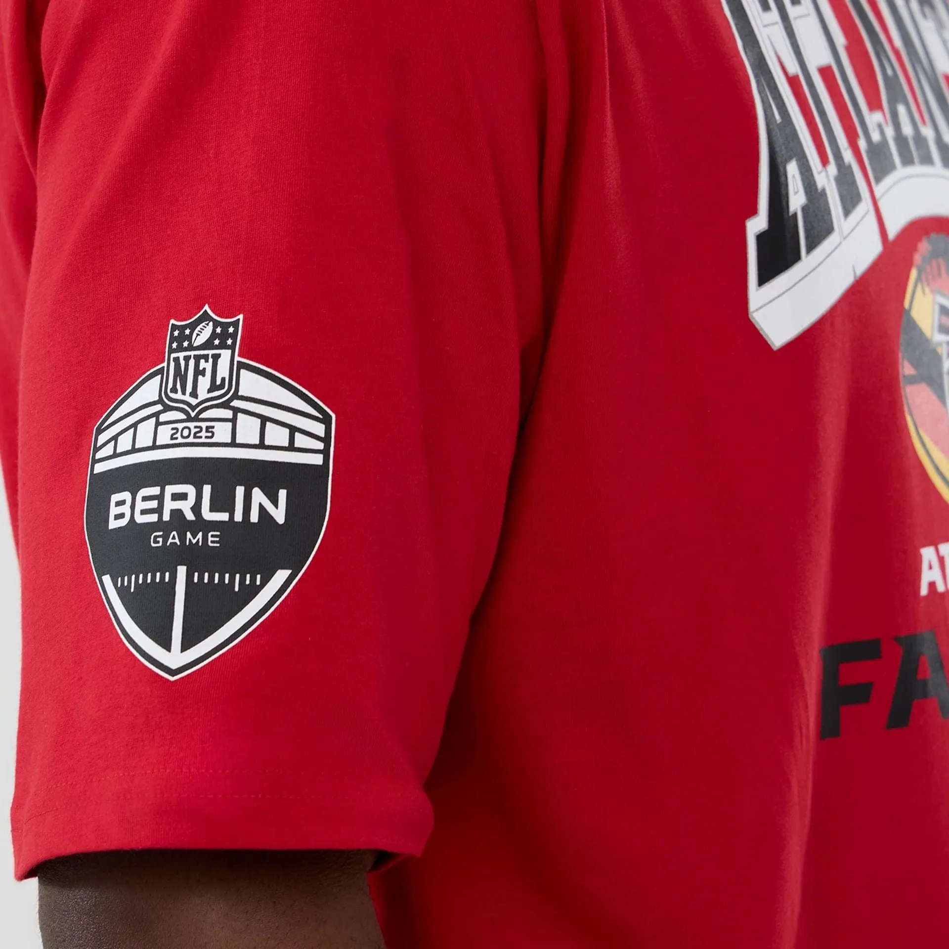 Atlanta Falcons NFL International Series Games 2025 Red Oversized T-Shirt Performance Wear Fit