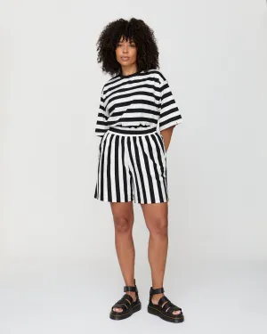 Anti Odor Technology Audrey Multicolour Bold Stripe Print Shorts