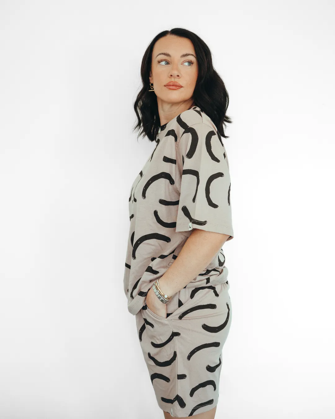 Minimal Fit Audrey Stone Cove Print Shorts