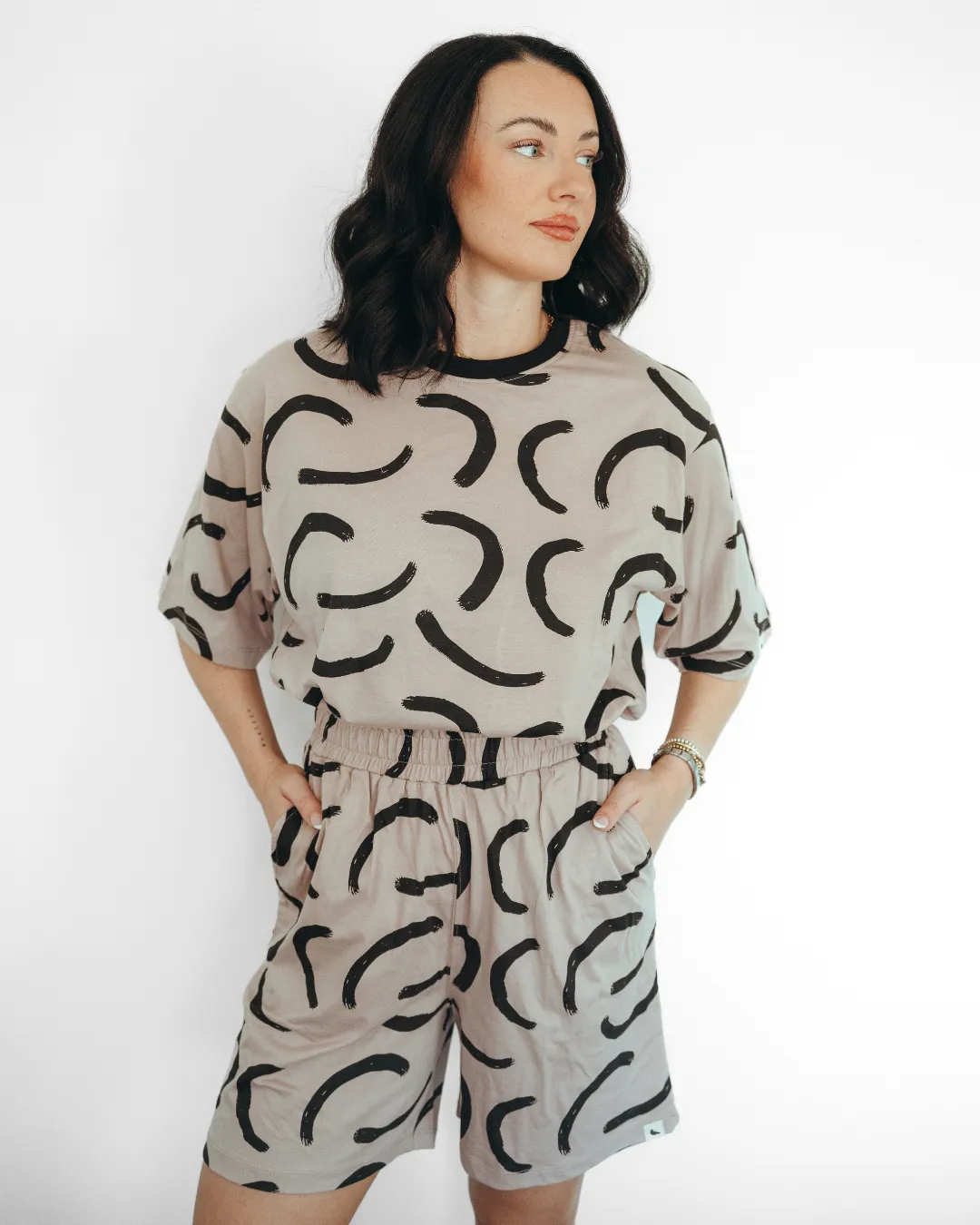 Audrey Stone Cove Print Shorts Preppy look