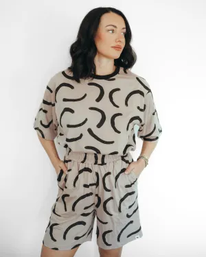 Audrey Stone Cove Print Shorts Preppy look