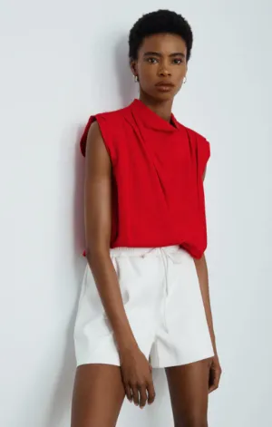 Ava Drape Neck Blouse OdorResistant Fabric Comfortable Jumpsuit