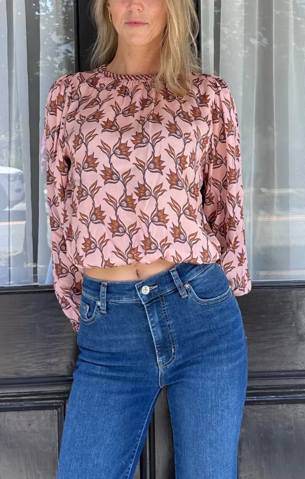 Comfortable Jacket MoistureWicking Technology Ayla Blouse in Quinn Redwood