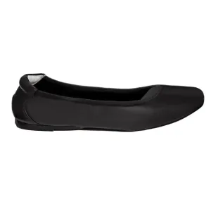 Barnes - Black Leather Ballet Flats Flexible Midsole