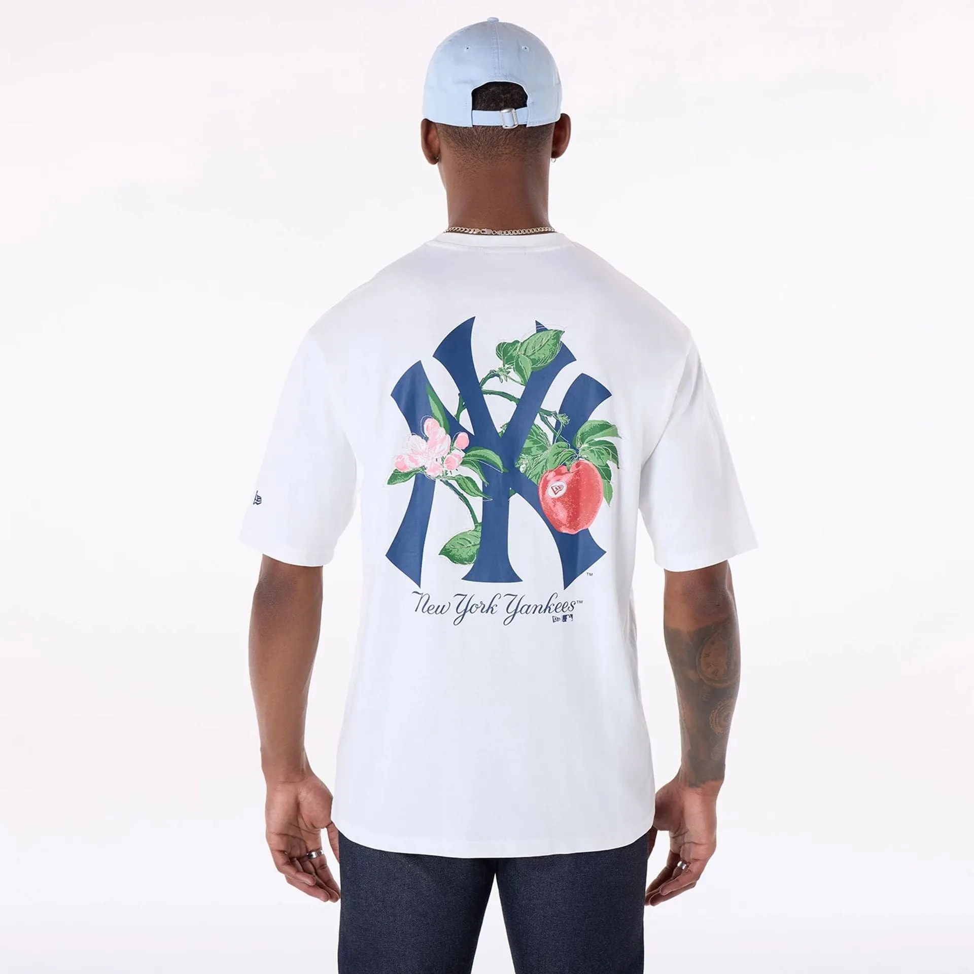 New York Yankees MLB Fruit Open White T-Shirt Weekend Wardrobe Comfortable And Versatile