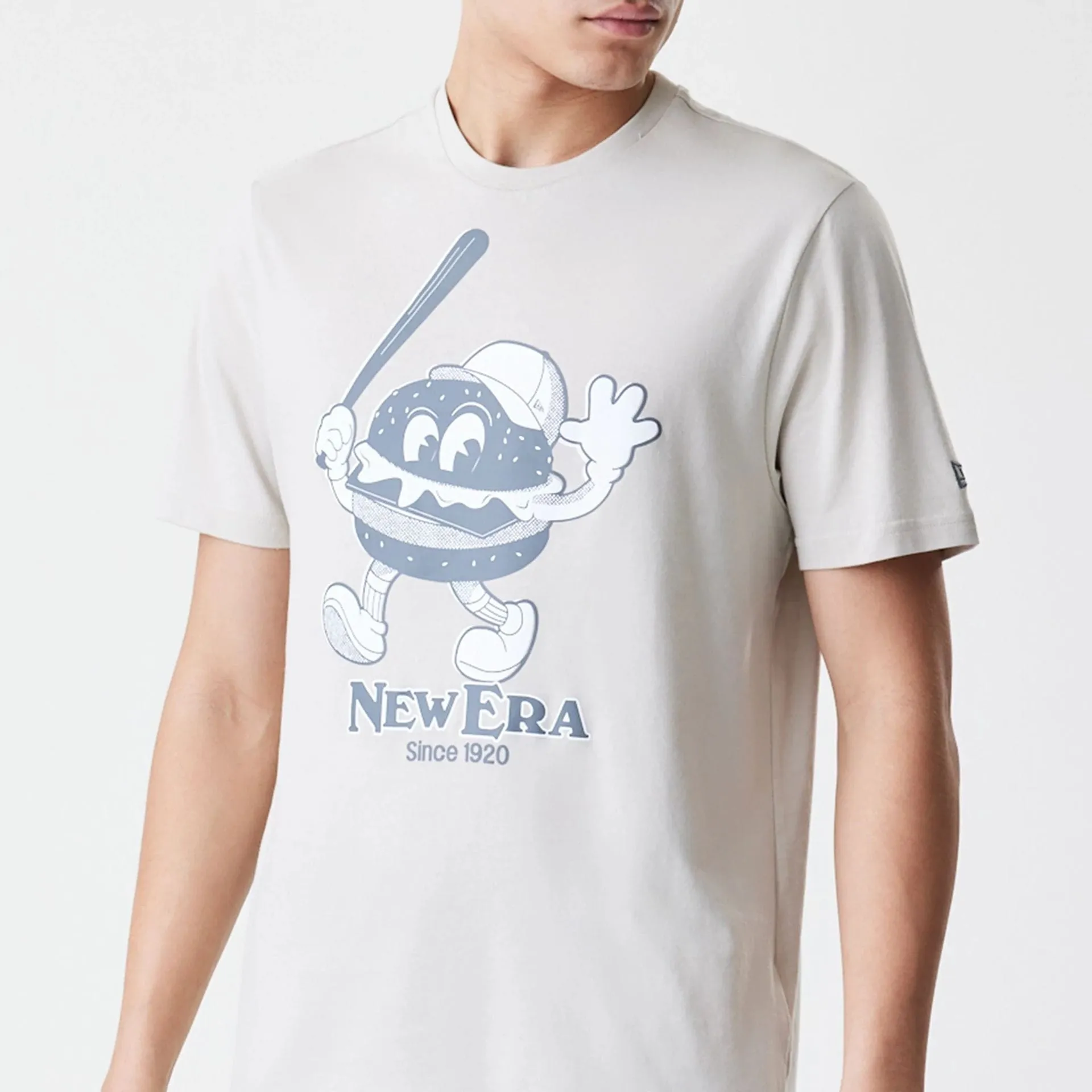 New Era Burger Graphic Cream T-Shirt Comfy Movement