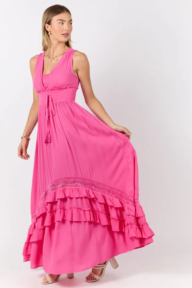 Lucky To Have You Pink Sleeveless Maxi Dress SALE Cool Shape Soft Volume