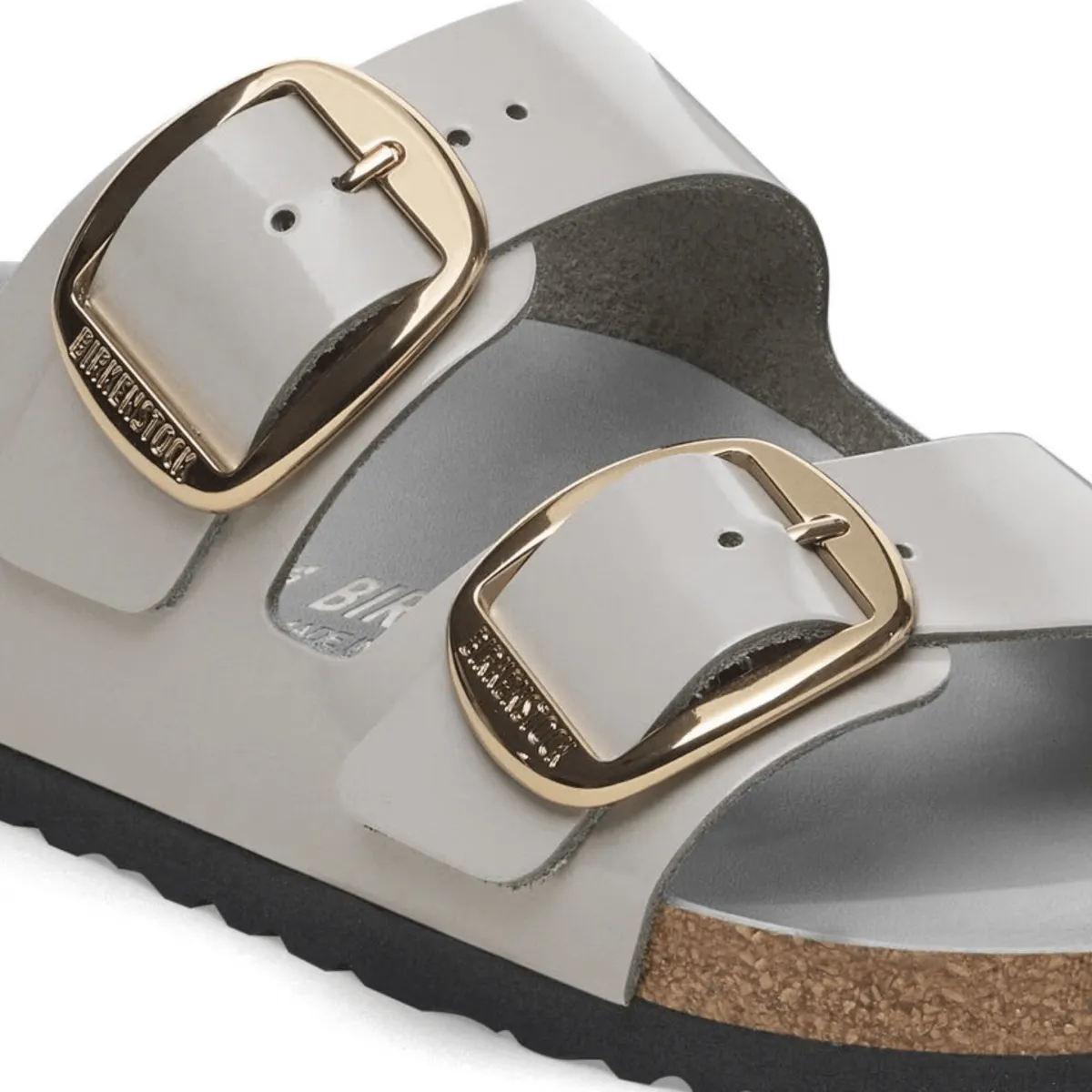 Birkenstock Women's Arizona Big Buckle High Shine Stone Coin Stable Form Adjustable lacing