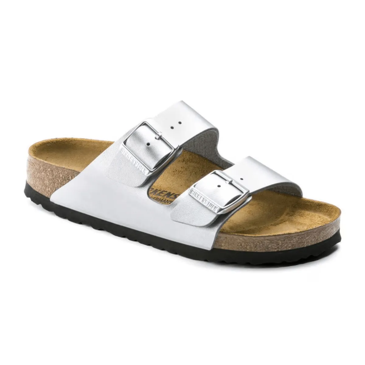 Birkenstock Women's Arizona Birko-Flor Silver All Walks