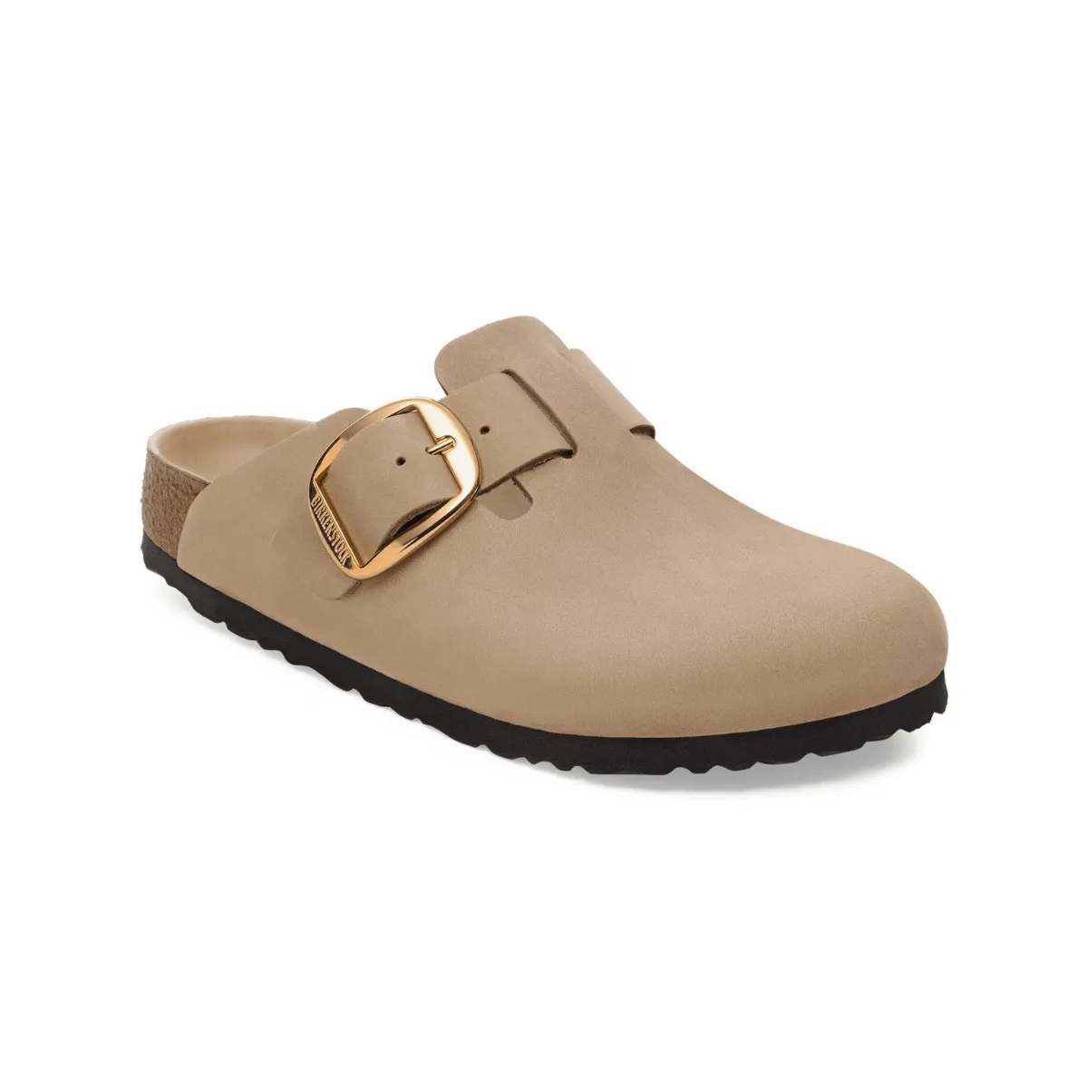 High Flex Minimalist Style Birkenstock Women's Boston Big Buckle Tobacco Brown Oiled Leather
