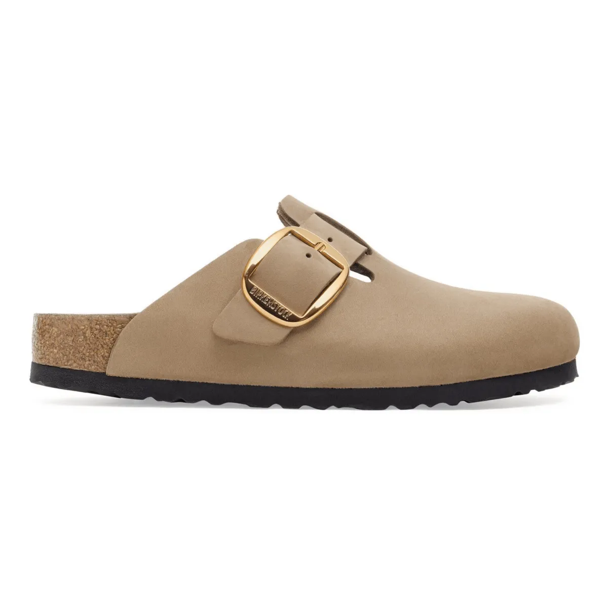 Comfortable Step Shoes Breath Zones Birkenstock Women's Boston Big Buckle Tobacco Brown Oiled Leather