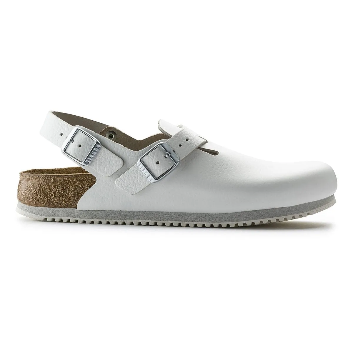 Birkenstock Women's Tokio Super Grip White Leather Eco Friendly Material Shady Hike